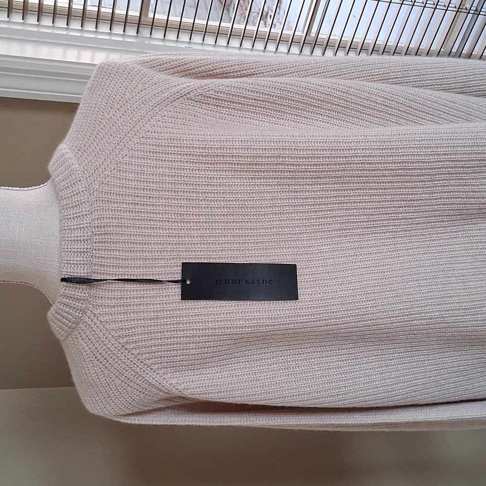 NWT Jenni Kayne Cashmere Fisherman Knit Sweater - Picture 6 of 10
